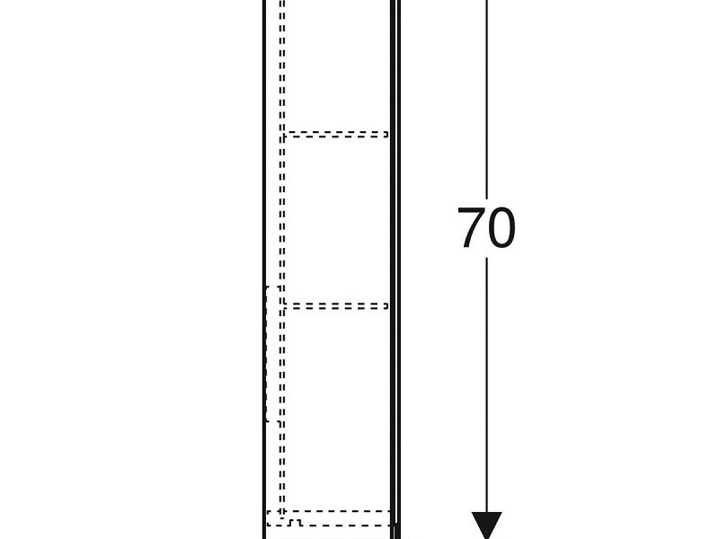 Зеркальный шкаф Geberit Option, 60 см, со светодиодной подсветкой, корпус зеркальный, 500.582.00.1