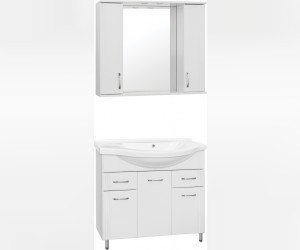 Зеркало-шкаф Style Line Эко Стандарт Панда 100/С ЛС-00000239, 100 см, подвесное, белое