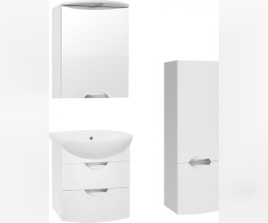 Зеркало-шкаф Style Line Жасмин-2 55/С ЛС-00000215 Люкс, 55 см, подвесное, белое