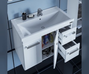 Тумба под раковину СаНта Меркурий 80 209004, подвесная