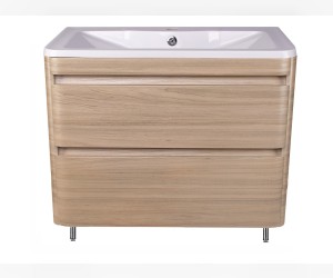 Тумба под раковину Style Line Атлантика 90 СС-00002218 Люкс Plus, 90 см, напольная, ясень перламутр