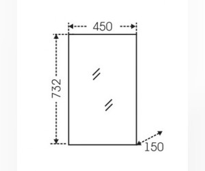 Зеркальный шкаф СаНта Стандарт 45 113014, цвет белый, с подсветкой