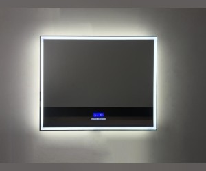 Зеркало BelBagno SPC-GRT-1200-800-LED-TCH-RAD 120 x 80 см со встроенным светильником, сенсорным выключателем, bluetooth, цифровым термометром, радио
