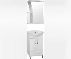 Зеркало-шкаф Style Line Эко Стандарт Виола 50/С ЛС-00000117, 50 см, подвесное, левое, белое