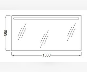 Зеркало Jacob Delafon 130 см, с подсветкой, бесконтактным выключателем и защитой от запотевания, EB1419-NF