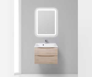 Тумба под раковину BelBagno Marino MARINO-650-2C-SO-RG-P, 65 х 45 х 55 см, Rovere Grigio - светлое дерево