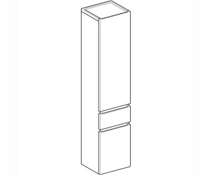 Шкаф-пенал Geberit Renova Plan, 39 см, цвет тёмно-серый матовый, 869001000