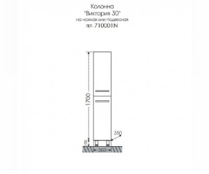 Колонна СаНта Виктория 30 NEW, 710001N, подвесная/напольная