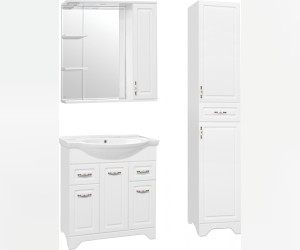 Зеркало-шкаф Style Line Олеандр-2 75/С ЛС-00000051 Люкс, 75 см, правое, подвесное, белое