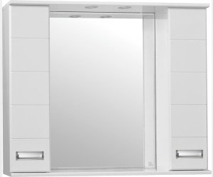 Зеркало-шкаф Style Line Ирис 100/С ЛС-00000175, 100 см, подвесное, белый