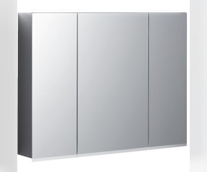 Зеркальный шкаф Geberit Option Plus, 90 см, со светодиодной подсветкой, розеткой и увеличительным зеркалом, корпус зеркальный, 500.594.00.1