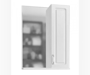 Зеркальный шкаф Санта Верона 50 см, белый, левый/правый (700277/700278)