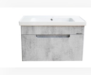 Тумба под раковину Bellezza Грейс 90, подвесная, скала серая, 00000011191