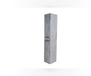 Пенал Bellezza Грейс 30 см, подвесной, скала серая, универсальный, 00000011178