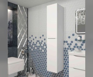 Пенал Opadiris Smile Элеганс 30 см, подвесной, белый матовый (Z0000014967/00-00000462)