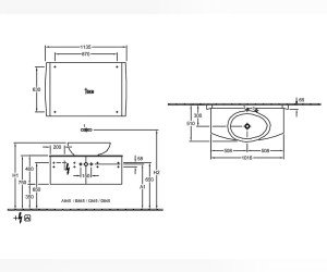 Тумба под раковину Villeroy&Boch Aveo A845 GFGG дуб
