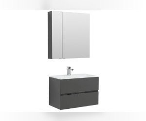 Тумба под раковину Aquanet Алвита 80 215120, цвет серый антрацит
