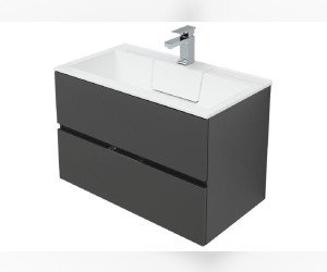 Тумба под раковину Aquanet Алвита 80 215120, цвет серый антрацит