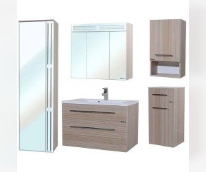 Тумба подвесная Bellezza ЭЛЬЗА 40, цвет - черный, 40*80*34 см