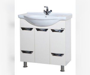 Тумба под раковину Bellezza БЕЛЛА 75 ЛЮКС, напольная, цвет - черный