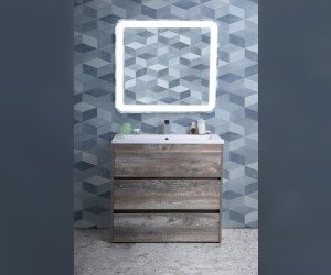 Тумба под раковину Art&Max Family-900-3C-PIA-PE, 90 x 47 x 84.5 см напольная, бежево-серый (Pino Esotica)