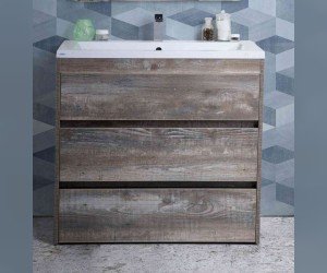 Тумба под раковину Art&Max Family-900-3C-PIA-PE, 90 x 47 x 84.5 см напольная, бежево-серый (Pino Esotica)