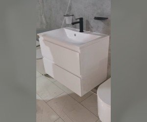 Тумба под раковину Art&Max AM-Bianchi-900-2C-SO-BM, 90 x 45 x 55 см подвесная, белый матовый