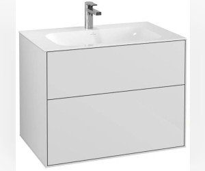 Тумба под раковину Villeroy&Boch Finion F01000GF, 80 х 50 см, белый глянцевый