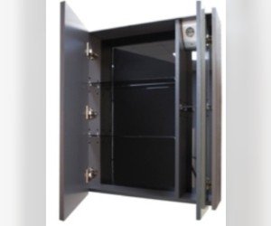 Зеркало-шкаф Roca Ronda 70 см ZRU9303008, цвет бетон, белый глянцевый