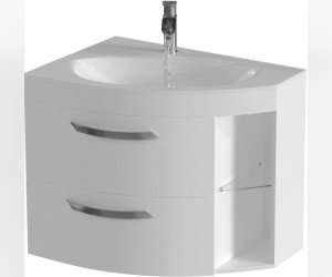 Тумба под раковину De Aqua Трио Люкс-80 New 80 см с подсветкой (201706/201707)