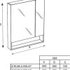 Зеркальный шкаф Roca The Gap 60 ZRU9302748, цвет белый матовый