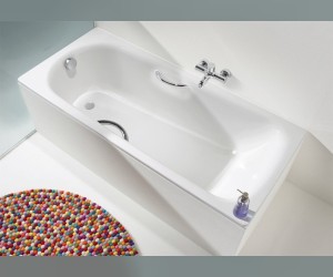 Стальная ванна Kaldewei Saniform Plus Star мод. 330, 140*70*41 см, с отверстиями для ручек