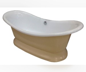 Ванна из искусственного камня Фэма Габриэлла 187 x 84 см, цветная на подиуме