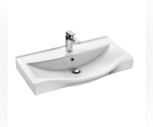 Раковина Santek Беверли 1WH302422 80 x 48 x 16.5 см, фарфор, белый