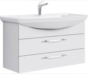 Подвесная тумба с двумя ящиками с умывальником