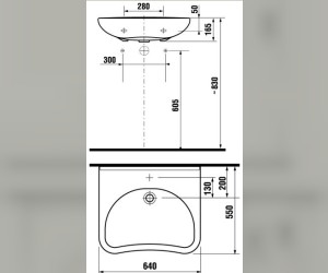 Раковина Jika Mio 1371.4.000.104.9 для людей с ограниченными возможностями (медицинская)