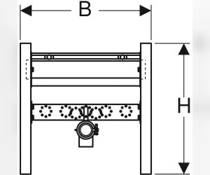 Инсталляция Geberit Duofix для раковины 111.464.00.1