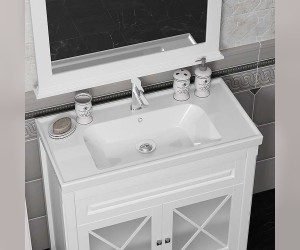 Тумба под раковину Opadiris Палермо 80 см, 00-00002353, белый матовый