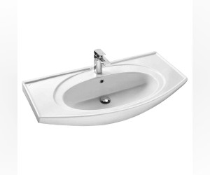 Раковина Santek Энигма100, 1WH207777, 99.5.3 x 51.5 см, фарфор, белая