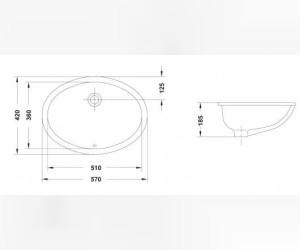 Раковина Gala Egeo 29220