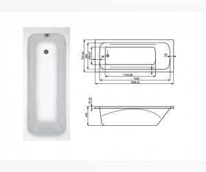Ванна гидромассажная Jika Clavis Premium 2.3649.1.000.674.1 170*70 см