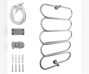 Полотенцесушитель электрический Energy Aura 1000 x 600, ширина 60 см, высота 104.5 см