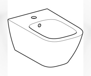 Биде Geberit Smyle Square подвесное, цвет белый, 500.209.01.1