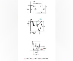 Биде Globo Stone ST010.BI*1, напольное
