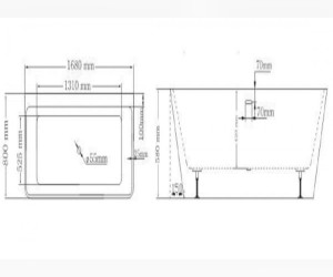 Акриловая ванна Lagard Vela Brown Wood lgd-vla-bw