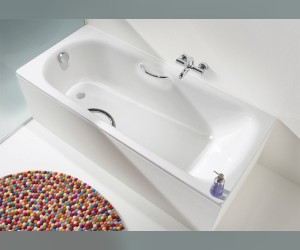 Стальная ванна Kaldewei Saniform Plus Star мод. 336, 170 х 75 х 41 см, с отверстиями для ручек, easy-clean, 1336.0001.3001