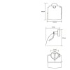 Держатель туалетной бумаги Bemeta Neo 104112015 13.5 x 9 x 15.5 см с крышкой, хром матовый