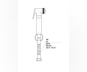 Гигиенический душ GPD STS01, 2 режима, хром