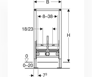 Система инсталляции для биде Geberit Duofix 111.539.00.1