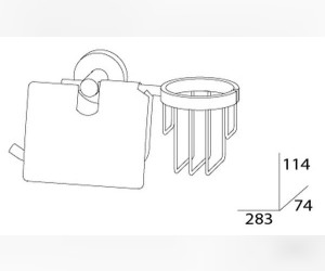 Держатель для туалетной бумаги и освежителя воздуха Artwelle Harmonie HAR 051